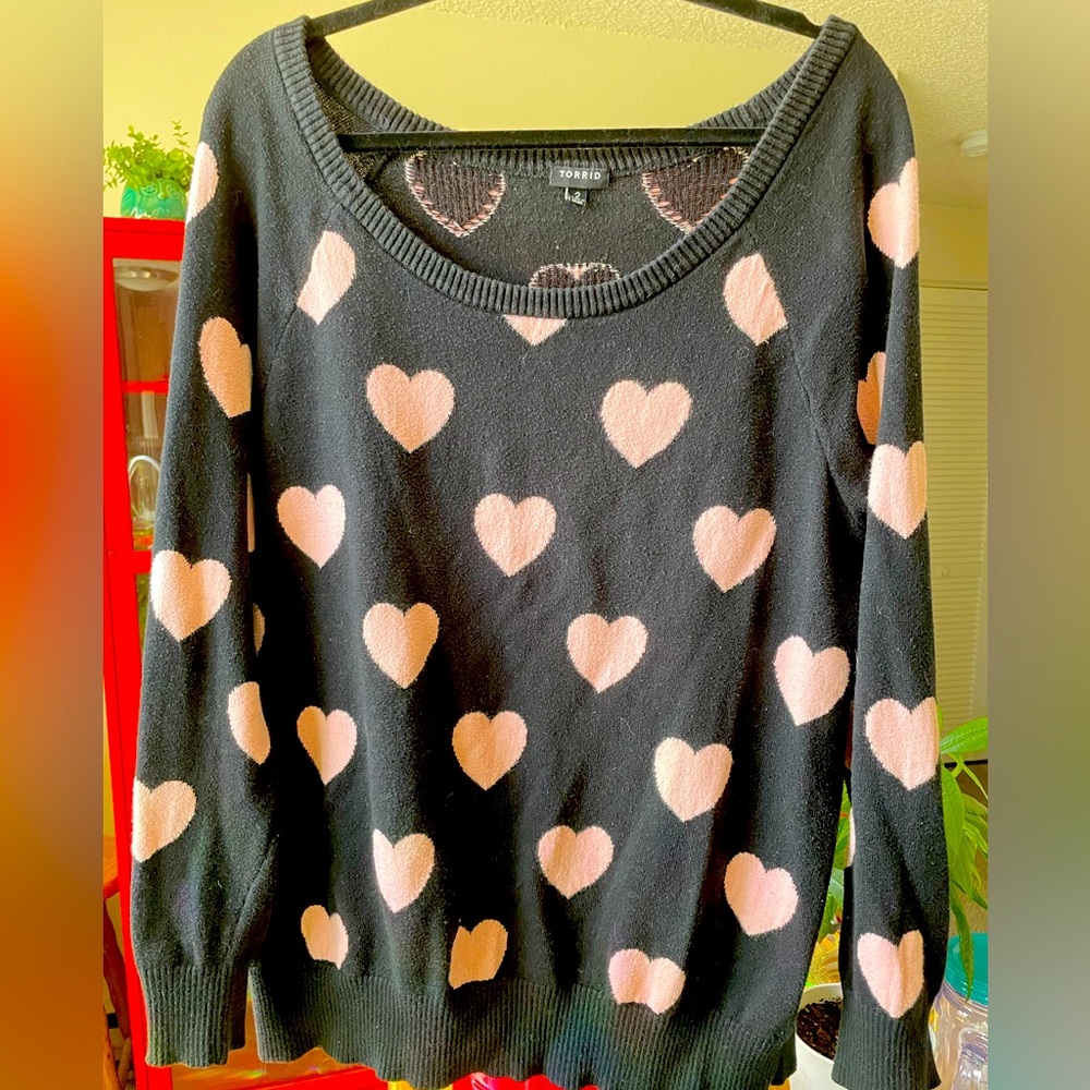 Torrid heart sweater